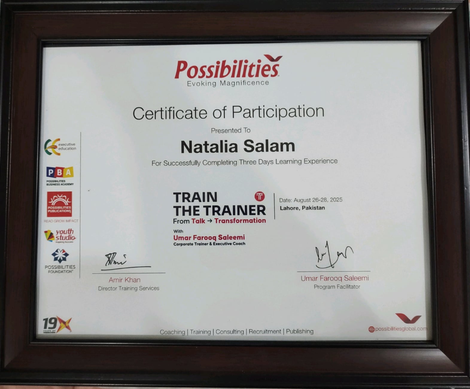 Train the Trainer: From Talk to Transformation