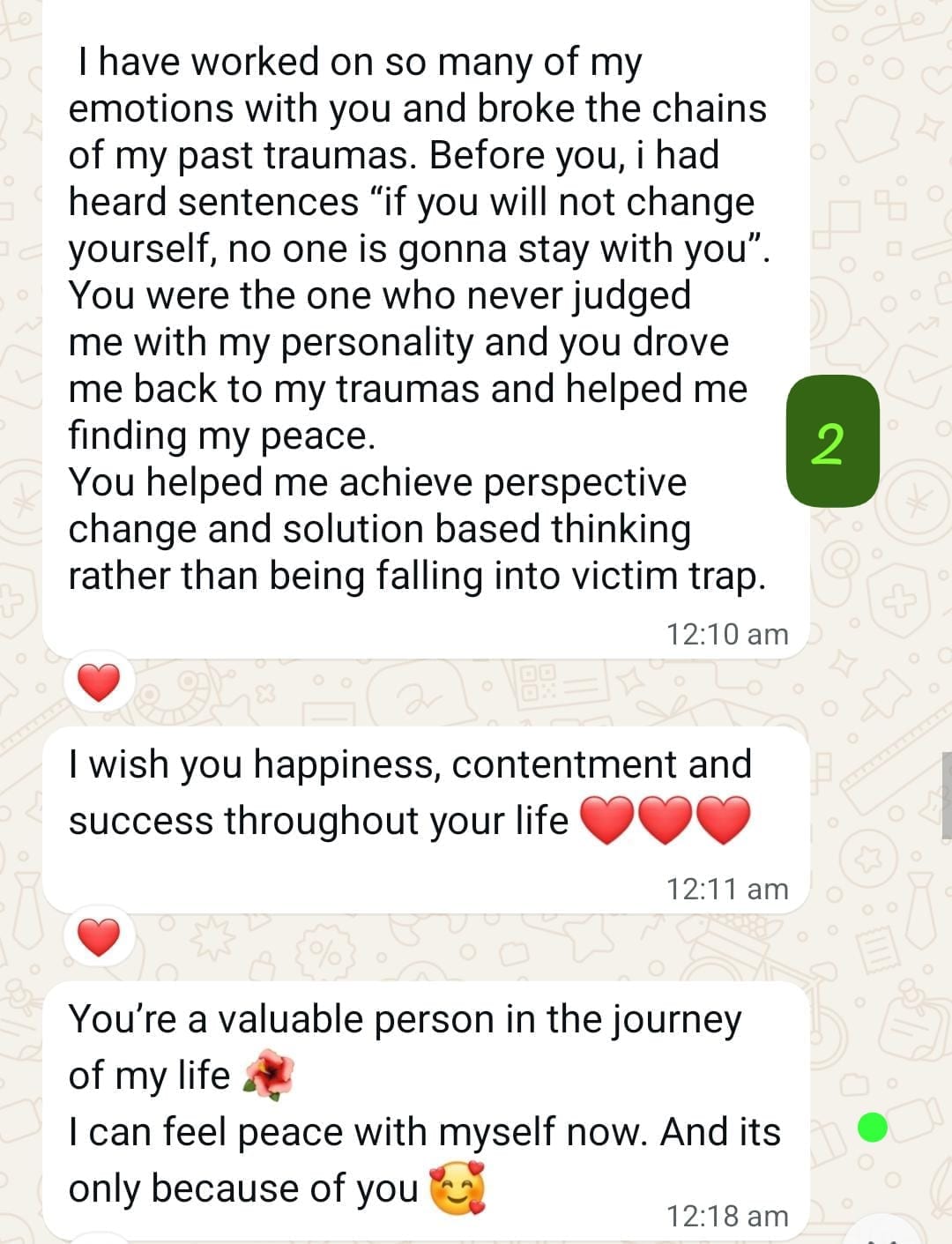 Client review screenshot