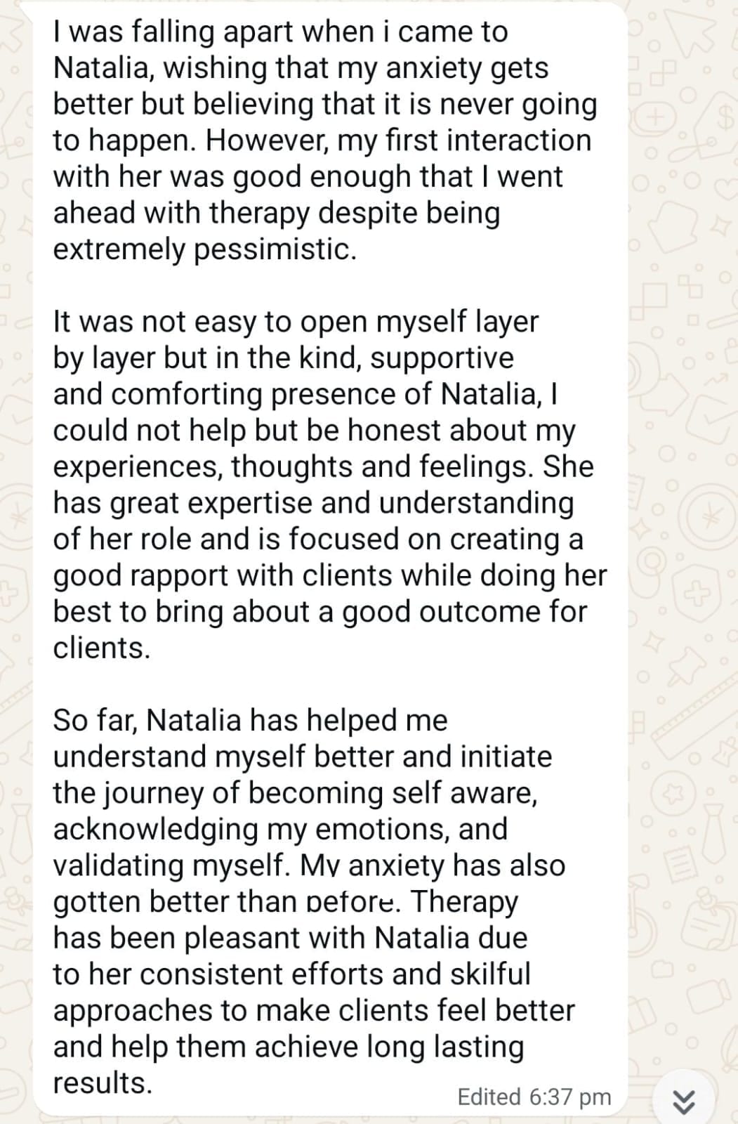 Real client review